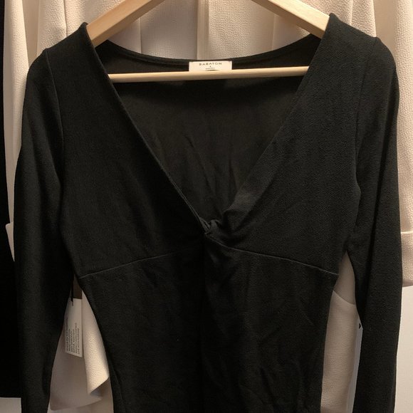 Aritzia Babaton Plunge Longsleeve V-neck - Picture 12 of 13